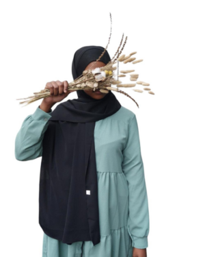 Hidjab cagoule intégré en soie de Médine