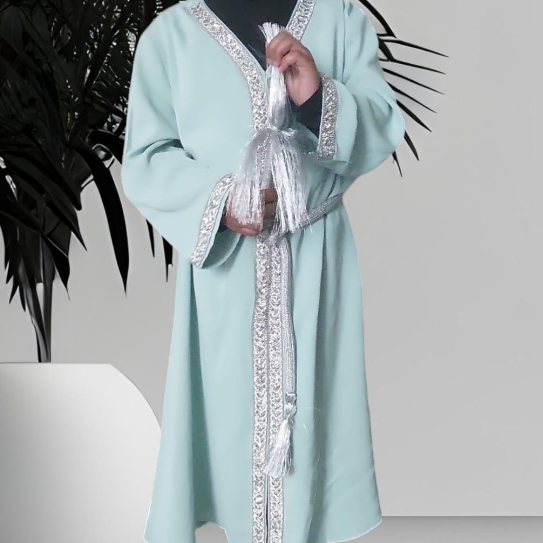 abaya enfant avec strass