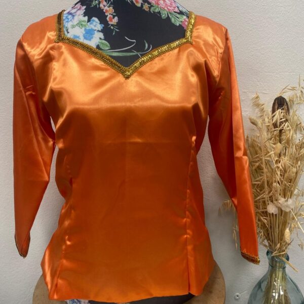 body satin orange